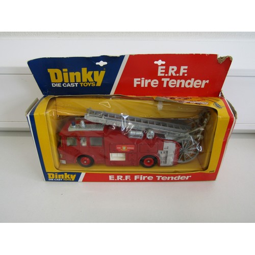 39 - Three boxed Corgi fire engines to include Dinky 956