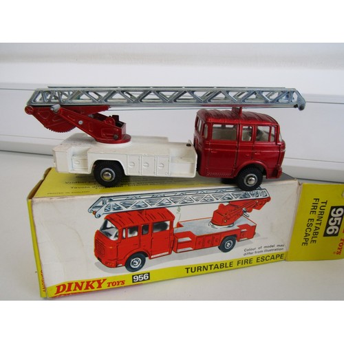 39 - Three boxed Corgi fire engines to include Dinky 956