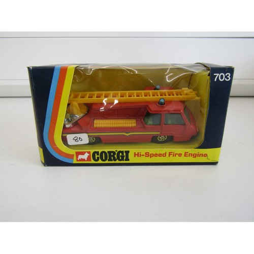 39 - Three boxed Corgi fire engines to include Dinky 956