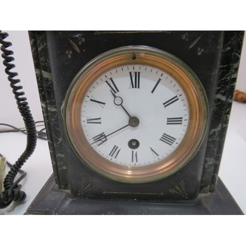 25 - Two marble clocks and a marble phone