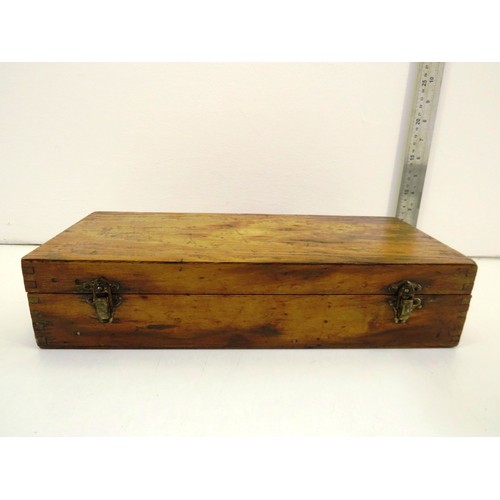 54 - Watchmakers kit in wooden box