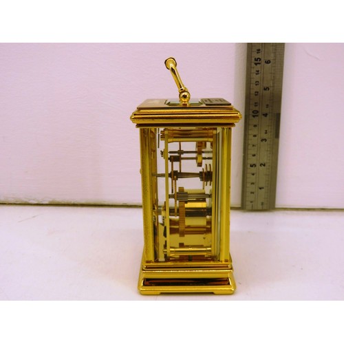 4 - Vintage St.James, London brass carriage clock