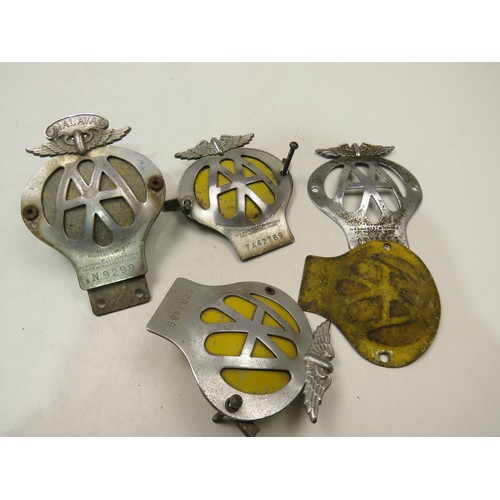 40 - Four AA Car badges