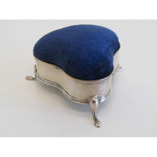 26 - Three vintage pincushions including sterling silver hallmarked.