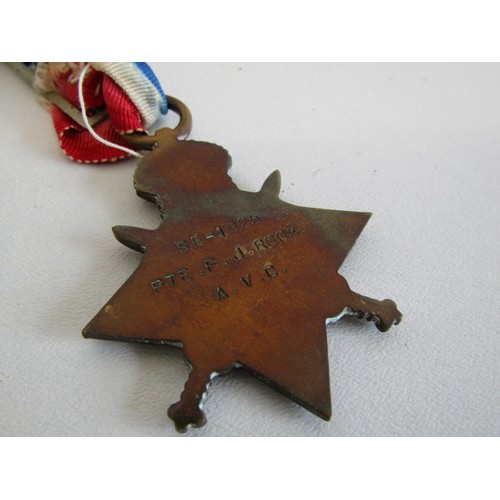 6 - WWI trio of medals awarded to PTE.F.J.Rook