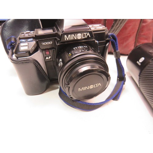 60 - Minolta camera and lens set in carry case