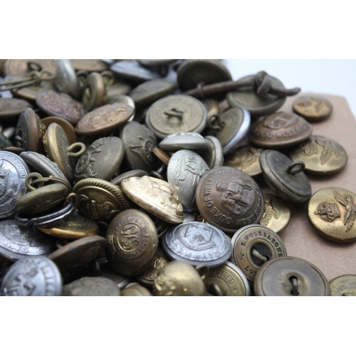 Large Mixed Button Collection Inc Kings Crown, Military, Transport ...