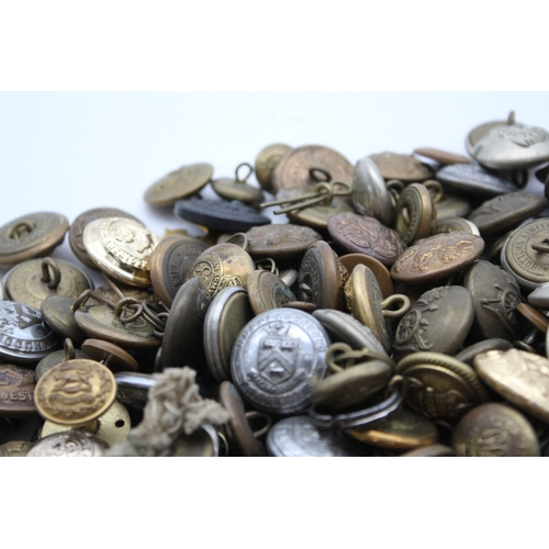 Large Mixed Button Collection Inc Kings Crown, Military, Transport ...
