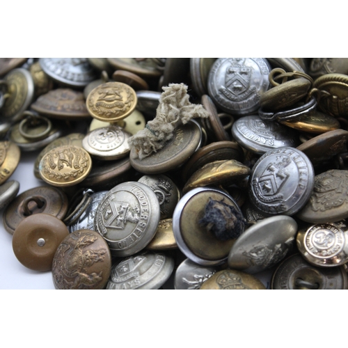Large Mixed Button Collection Inc Kings Crown, Military, Transport ...