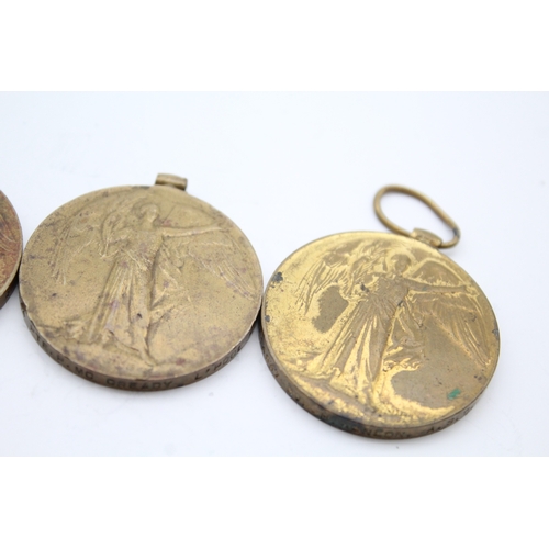 WW1 Victory Medals To- Pte Tattam 1 London R, Dvr Hanlow ASC, Etc