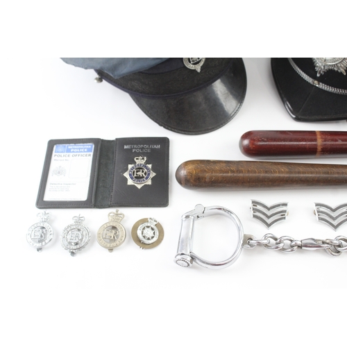 ER II Police Collectables Inc Handcuffs, Stripes, Helmet, Prison Peaked ...
