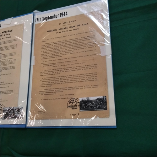 92 - Collectible reproduction World War II messages to troops from commanders.