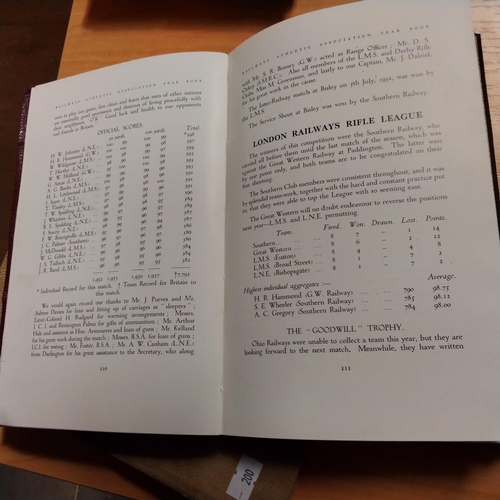 172 - Official yearbook of the 'Railway Athletic Association' 1930-99.  9 Copies.