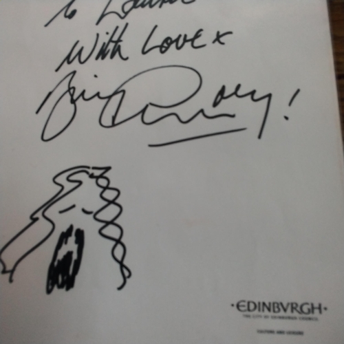 186 - A signed drawing from Billy Connolly.