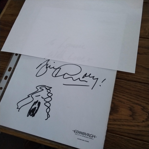 186 - A signed drawing from Billy Connolly.