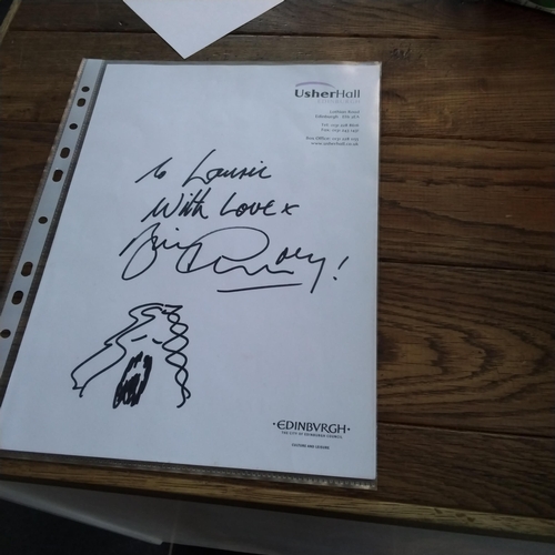 186 - A signed drawing from Billy Connolly.