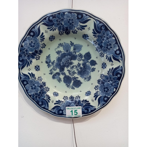 15 - Delftware 'Blauw Delft'  Koninklijke Goedewaagen Vintage Porcelain Plate