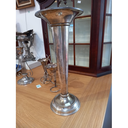 51 - Epergne, candle stick and large vase