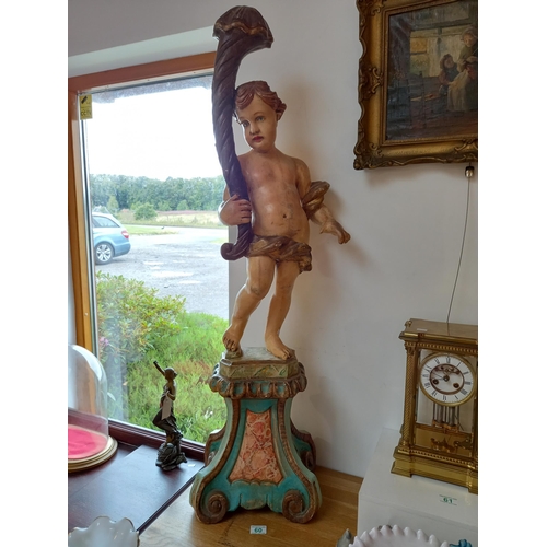 60 - Early 20th Centaury Italian Putti Lamp Base 122cm tall approx.