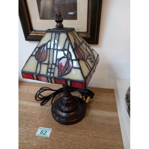 62 - Tiffany style small lamp