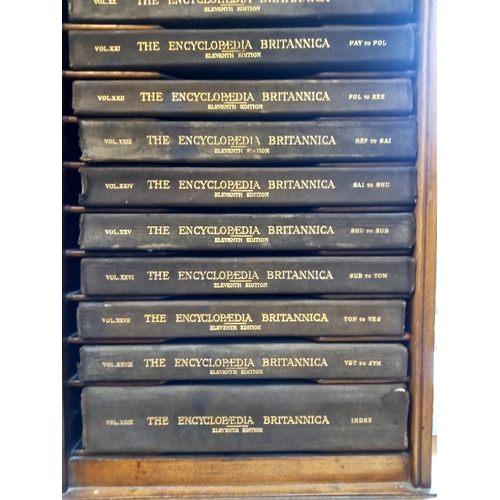 9 - Complete set of the Encyclopaedia Britannica 11th Edition soft leather bound 1910 including index. 
... 