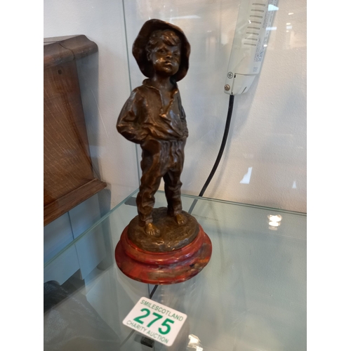 275 - Bronze statue on base by L. Kley 20cm H approx.