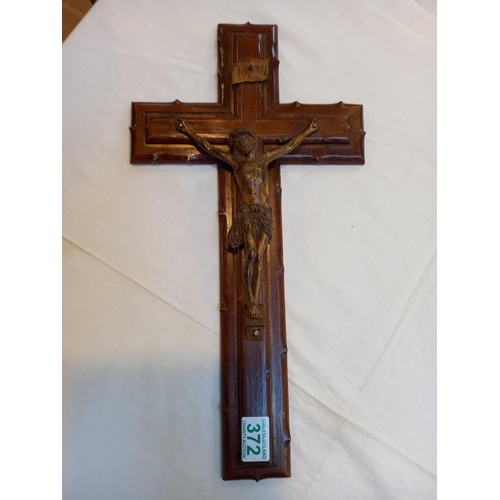 372 - 18 x 9.5 inches small church wooden cross