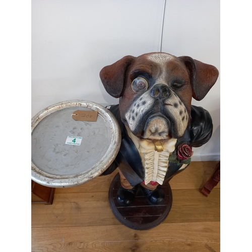 4 - Dog Dumb Waiter approx. 1m High Bull Dog