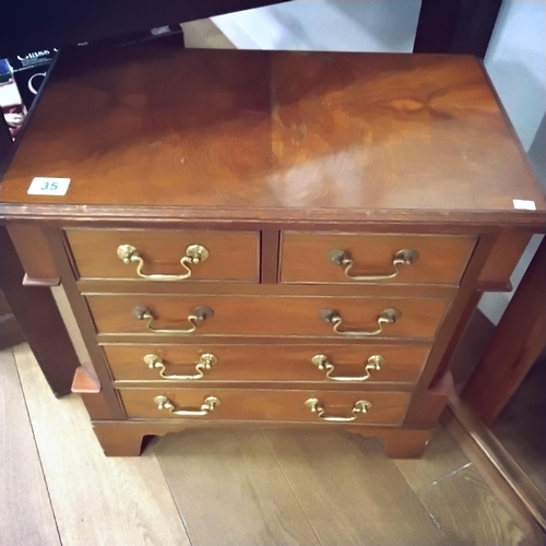 35 - 2 over 3 small drawer set 62x62cm approx.