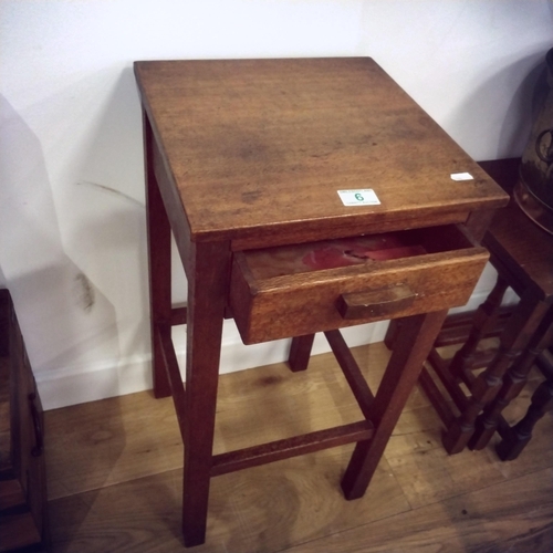 6 - Small console table with drawer 34Wx34Dx68H cm approx.