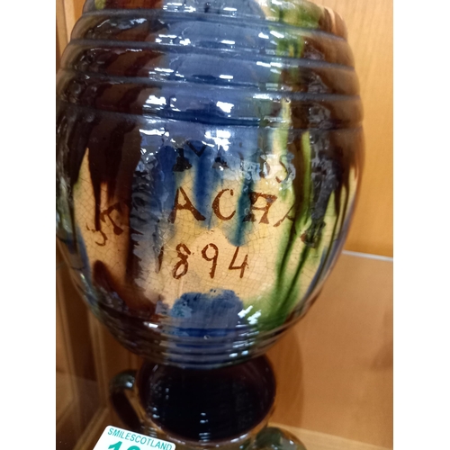 109 - Seaton Pottery 'Miss Strachan 1894' pot with lid