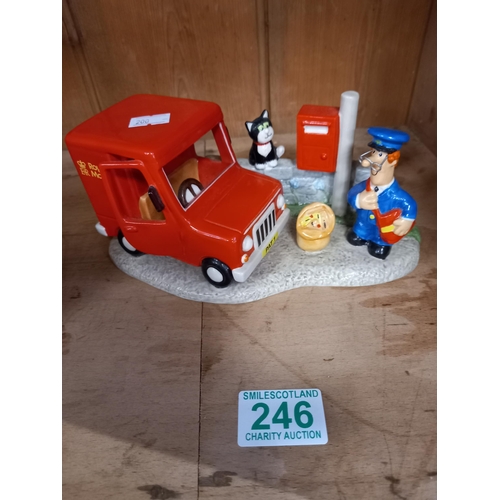 246 - Coalport limited edition No.482 Early In The Morning, Postman Pat 25th anniversary