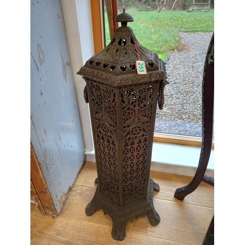 255 - Victorian cast iron conservatory heater