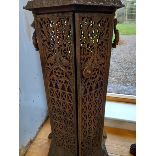 255 - Victorian cast iron conservatory heater