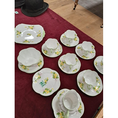 463 - Vintage Shelley 'Primrose' tea set stunning condition