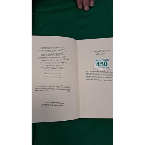 450 - All we posses by Edward Hyams signed by the author. second impression 1961 unclipped dust cover