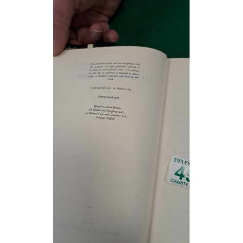 451 - A handful of time by Helen Foley unclipped dust cover, signed by the author first edition