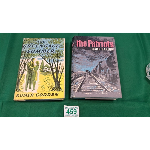 459 - 2 x Books The patriot by James Barlow signed by the author first edition, The Greengage summer by Ru... 