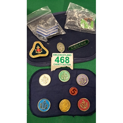 468 - Selection of Boys Brigade badges