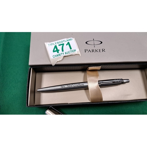 471 - Selection of 4 pens including cross, parker, and 2 others