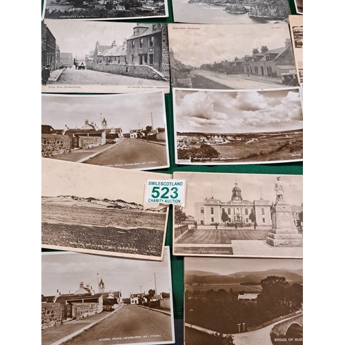 523 - A selection of postcards from Aberdeenshire , all black and white