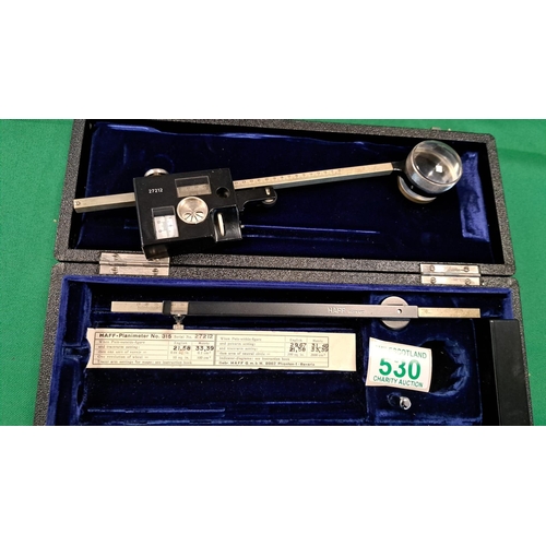 530 - Haff 315 planimeter German. With case  , Drawing Instrument