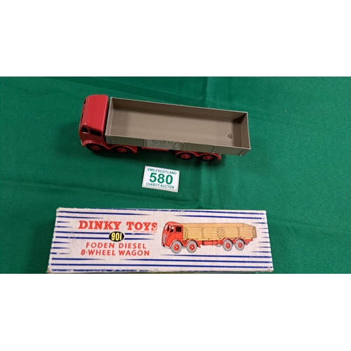 580 - Dinky toy original 901 Foden 8 wheel wagon Diesel in original box