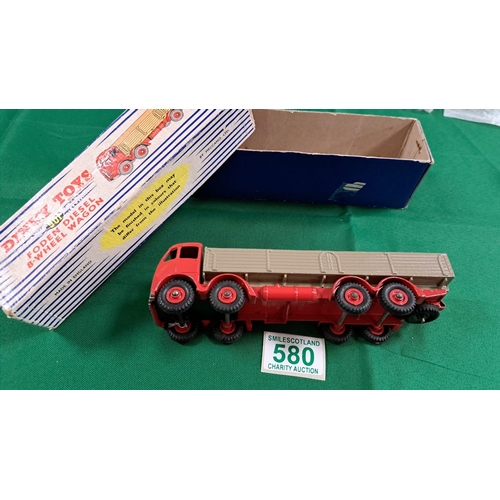 580 - Dinky toy original 901 Foden 8 wheel wagon Diesel in original box