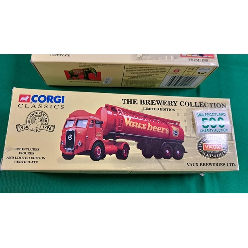 590 - 2 x Corgi Classics lorries  12401 Foden delivery truck and 27901 Atkinson Articulated Tanker Set.