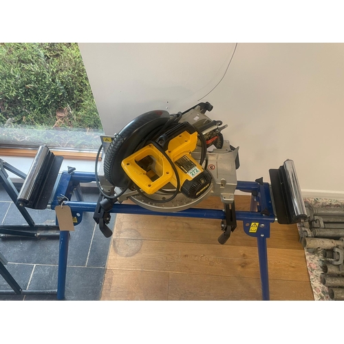 272 - De Walt chop saw on Scheppach foldaway stand