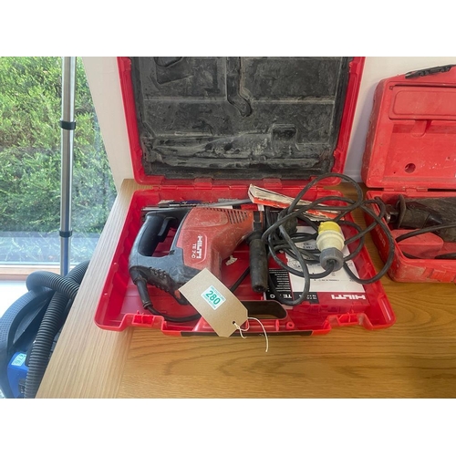 280 - Hilti TE7-C 110v hammer drill, in case