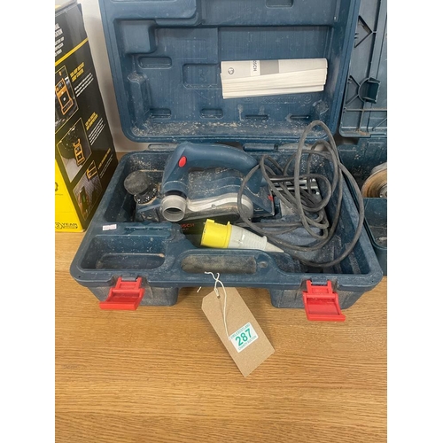 287 - Bosch 110v professional GHO26-82 planer, boxed