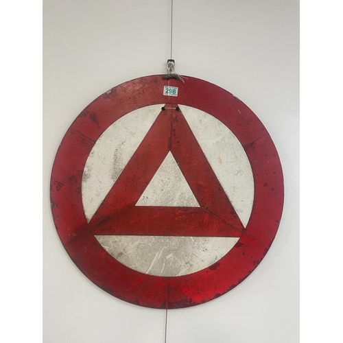 298 - The vintage rear lorry warning sign