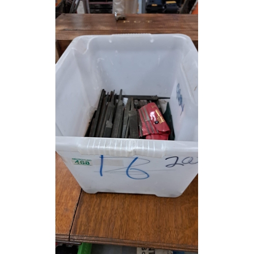 468 - a good selection of metal files